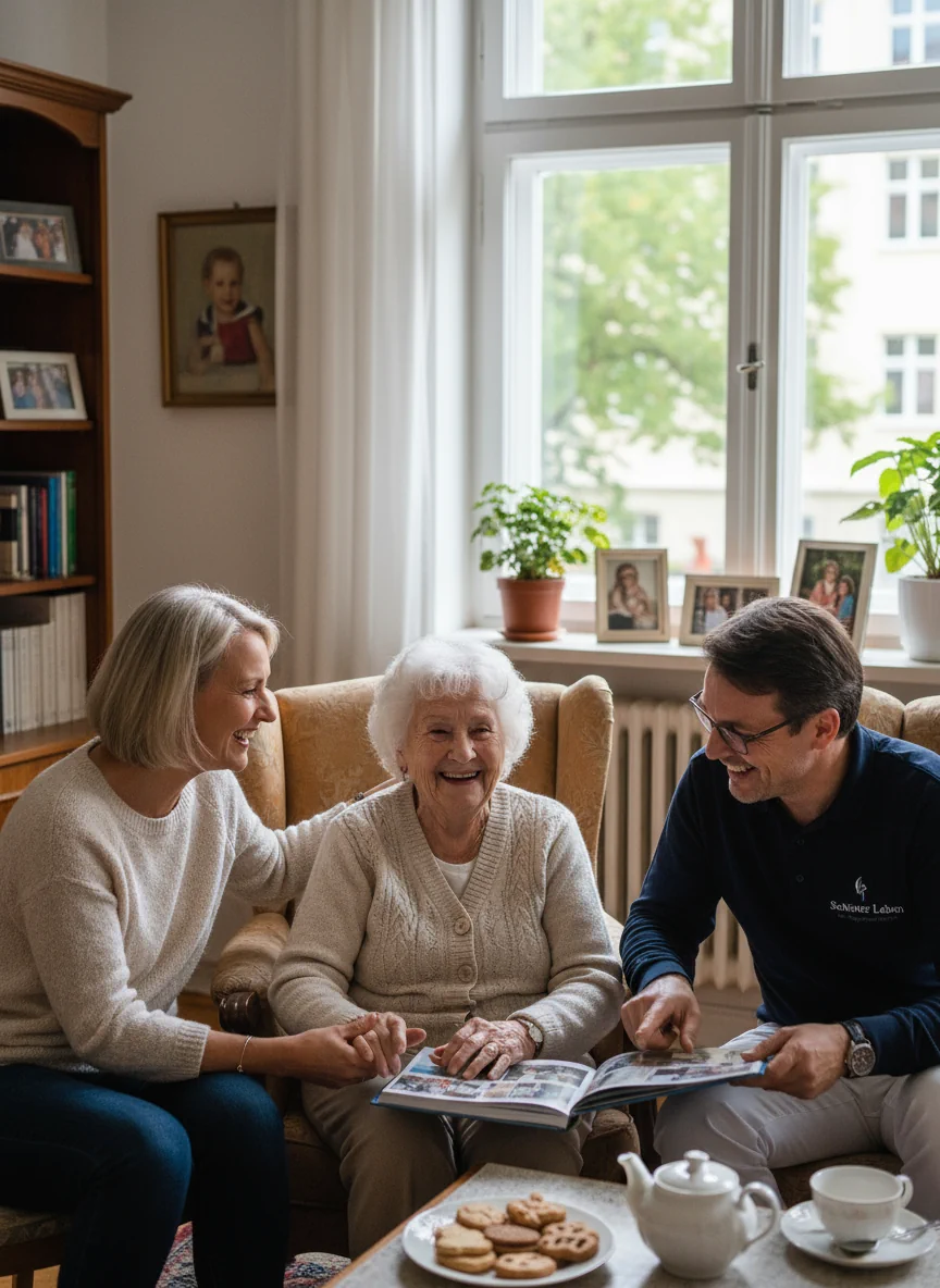 Zeit nehmen beim Pflegetermin